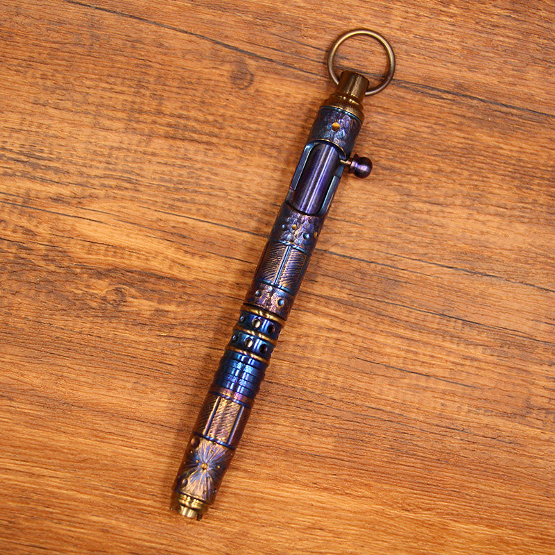 Titanium Alloy Tactical Pen Press Metal Defense Pen