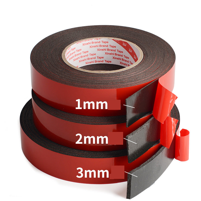 Black sponge double-sided tape