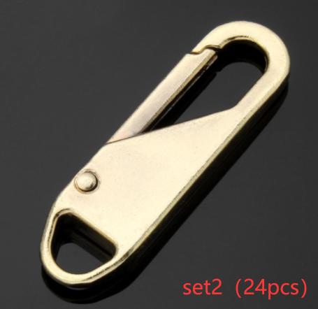 Metal Zipper Replacement Head Detachable Luggage Clothing Free Replacement Of Spring Zipper Buttons