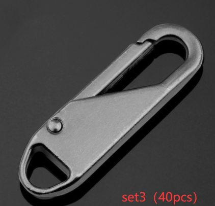 Metal Zipper Replacement Head Detachable Luggage Clothing Free Replacement Of Spring Zipper Buttons