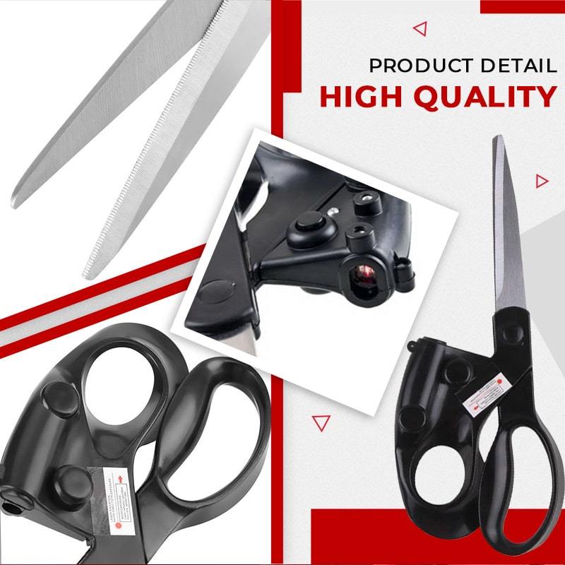 Professional Laser Guided Scissors For Home Crafts Wrapping Gifts Fabric Sewing Cut Straight Fast Scissor Shear