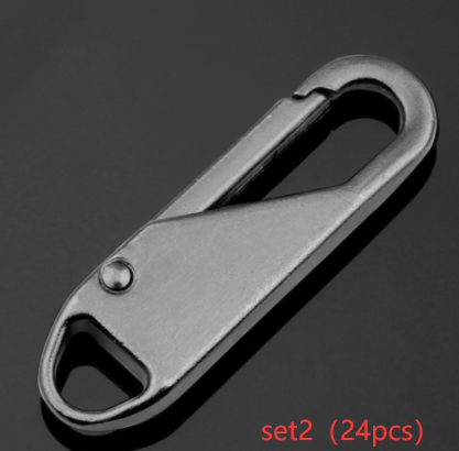 Metal Zipper Replacement Head Detachable Luggage Clothing Free Replacement Of Spring Zipper Buttons