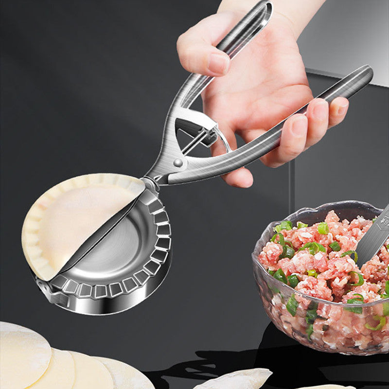 Stainless Steel Pressure Dumpling Wrapper Mold Quick-forming Kitchen Gadgets