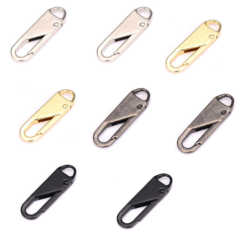 Metal Zipper Replacement Head Detachable Luggage Clothing Free Replacement Of Spring Zipper Buttons