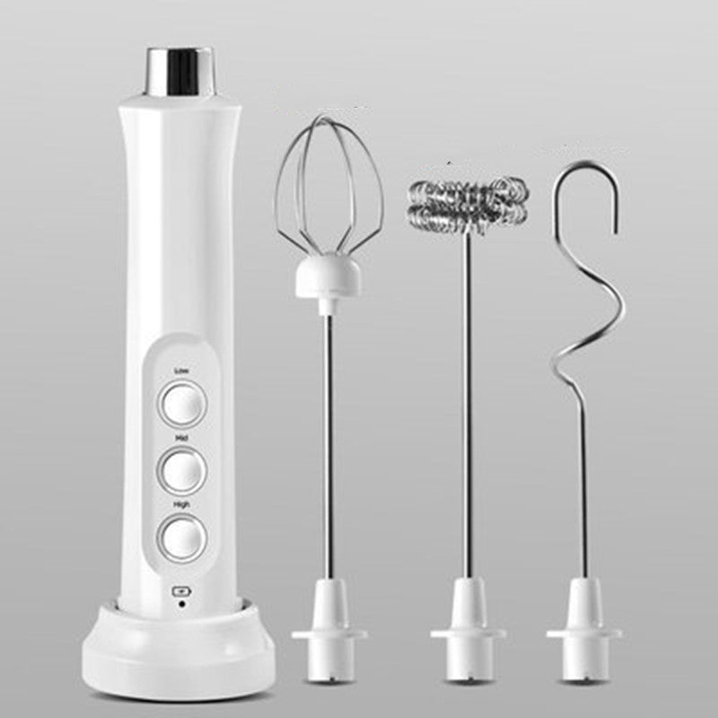 Rechargeable Electric Egg Beater Milk Coffee Tea