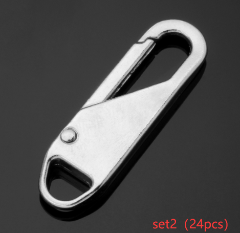 Metal Zipper Replacement Head Detachable Luggage Clothing Free Replacement Of Spring Zipper Buttons