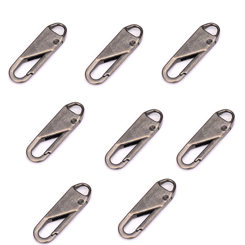 Metal Zipper Replacement Head Detachable Luggage Clothing Free Replacement Of Spring Zipper Buttons