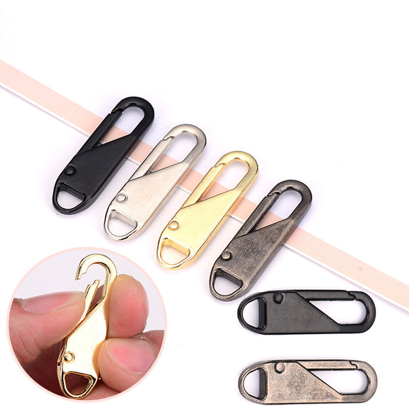 Metal Zipper Replacement Head Detachable Luggage Clothing Free Replacement Of Spring Zipper Buttons