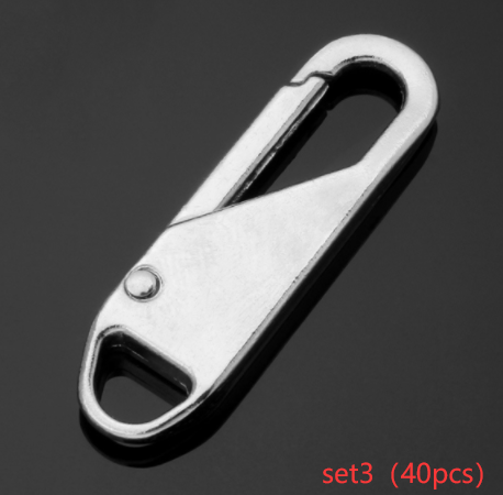 Metal Zipper Replacement Head Detachable Luggage Clothing Free Replacement Of Spring Zipper Buttons